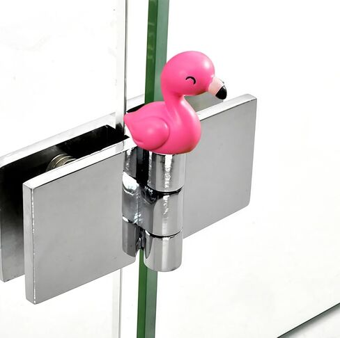 Hinge Heads Decorative Topper Set 5PCS, Home Decoration,Magnetic Hinge Head Toppers Door Hinge, Cute Mini Creative Flamingos, Resin Ornament in Saudi Arabia