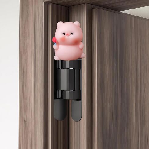 Hinge Heads Decorative Topper Set 6PCS, Home Decoration,Magnetic Hinge Head Toppers Door Hinge, Cute Mini Creative Little Pig Drinking Beverages, Resin Ornament in Saudi Arabia
