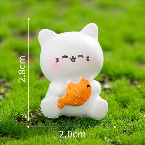 Hinge Heads Decorative Topper Set 6PCS, Home Decoration,Magnetic Hinge Head Toppers Door Hinge, Cute Mini Creative Small Animals, Rabbits, Cats, Piglets, Resin Ornaments in Saudi Arabia