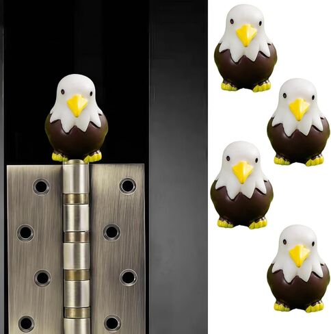Hinge Heads Decorative Topper Set 4PCS, Home Decoration,Magnetic Hinge Head Toppers Door Hinge, Cute Mini Creative Eagle, Resin Ornament in Saudi Arabia
