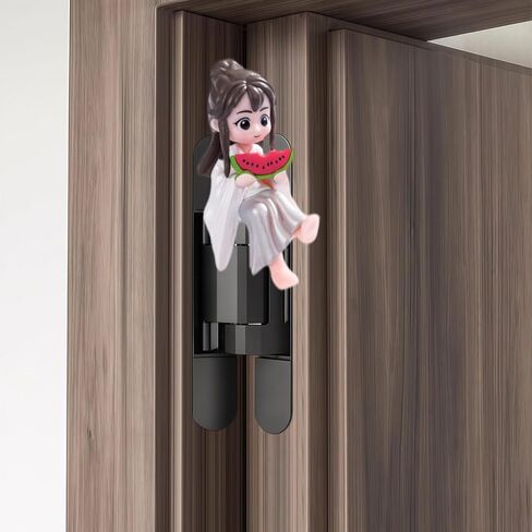 Hinge Heads Decorative Topper Set 1PCS, Home Decoration,Magnetic Hinge Head Toppers Door Hinge, Cute Mini Creative Vintage White Girl Eating Watermelon, Resin Ornament in Saudi Arabia