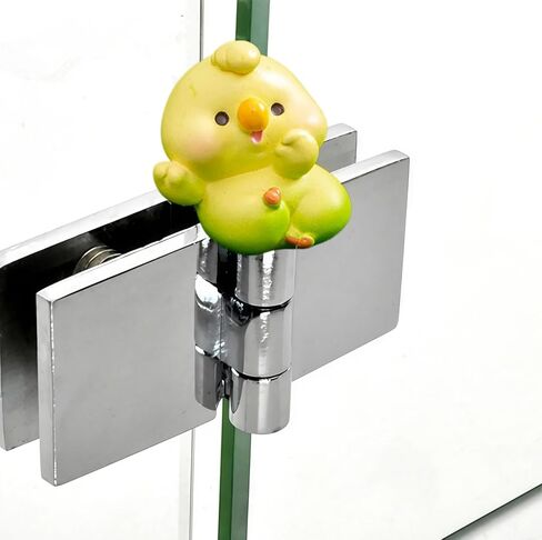 Hinge Heads Decorative Topper Set 3PCS, Home Decoration,Magnetic Hinge Head Toppers Door Hinge, Cute Mini Creative Leaning Back Against The Little Bird, Chick, Parrot, Resin Ornament in Saudi Arabia