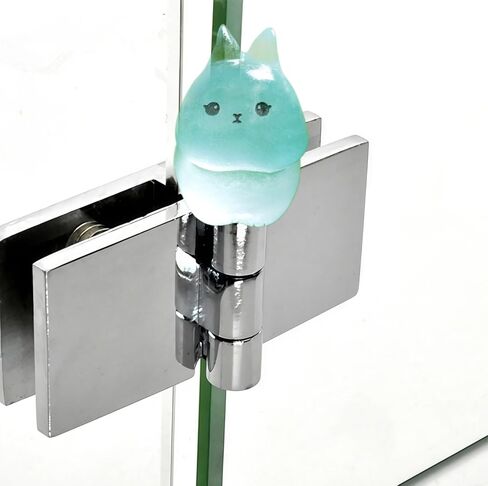 Hinge Heads Decorative Topper Set 6PCS, Home Decoration,Magnetic Hinge Head Toppers Door Hinge, Cute Mini Creative Colorful Luminous Bunny Resin Ornament in Saudi Arabia
