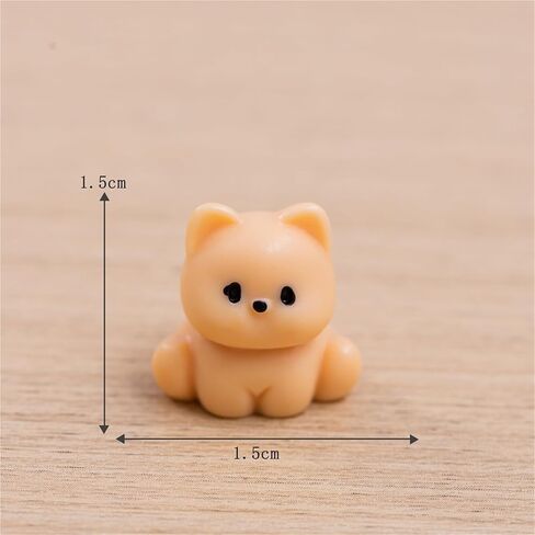 Hinge Heads Decorative Topper Set 6PCS, Home Decoration,Magnetic Hinge Head Toppers Door Hinge, Cute Mini Creative Brown Yellow Puppy Resin Ornament in Saudi Arabia