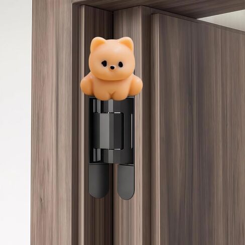 Hinge Heads Decorative Topper Set 6PCS, Home Decoration,Magnetic Hinge Head Toppers Door Hinge, Cute Mini Creative Brown Yellow Puppy Resin Ornament in Saudi Arabia