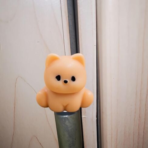 Hinge Heads Decorative Topper Set 6PCS, Home Decoration,Magnetic Hinge Head Toppers Door Hinge, Cute Mini Creative Brown Yellow Puppy Resin Ornament in Saudi Arabia