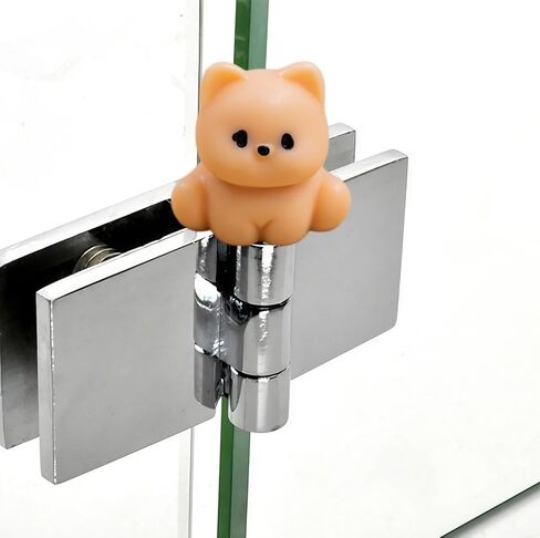 Hinge Heads Decorative Topper Set 6PCS, Home Decoration,Magnetic Hinge Head Toppers Door Hinge, Cute Mini Creative Brown Yellow Puppy Resin Ornament in Saudi Arabia