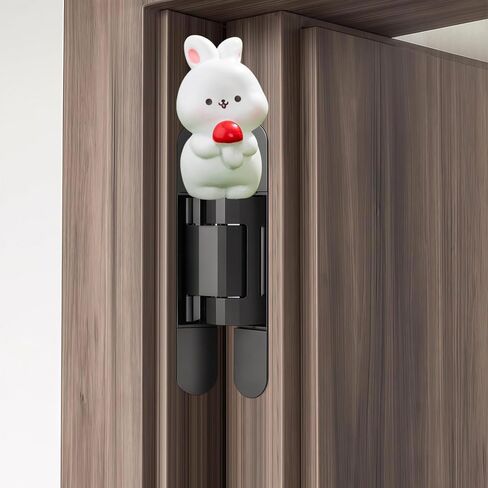 Hinge Heads Decorative Topper Set 6PCS, Home Decoration,Magnetic Hinge Head Toppers Door Hinge, Cute Mini Creative Small Animals, Rabbits, Resin Ornaments in Saudi Arabia