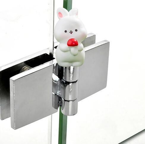 Hinge Heads Decorative Topper Set 6PCS, Home Decoration,Magnetic Hinge Head Toppers Door Hinge, Cute Mini Creative Small Animals, Rabbits, Resin Ornaments in Saudi Arabia