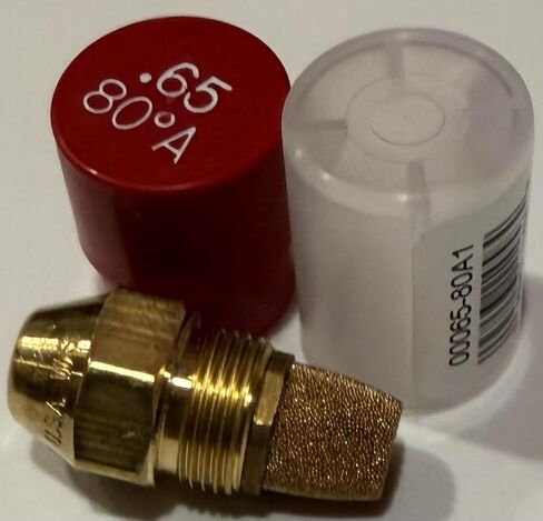 65 80 A Two Pack - Oil Burner Nozzle, .65 80 A, Hollow Spray Red Cap .65 80A Oil Nozzle .65 Gallons per minute with a hollow 80 degree Spray in Saudi Arabia