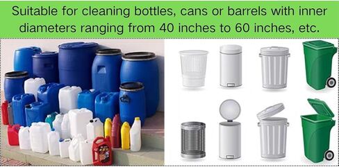 360-degree automatic rotating nozzle 1/4BSP, small-diameter barrel cleaning, cleaning of the inner wall of the wine barrel, suitable for cleaning the inner walls of the barrels in Kuwait