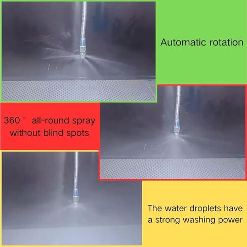 360-degree automatic rotating nozzle 1/4BSP, small-diameter barrel cleaning, cleaning of the inner wall of the wine barrel, suitable for cleaning the inner walls of the barrels in Kuwait