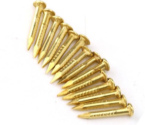 Round Head Nail,100pcs Brass Fasteners Finishing Nails Furniture Hinge Hardware for Wood Joinery Cabinet DIY Woodworking (He rose) in Saudi Arabia