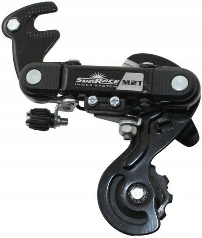 Sunrace RD-M2T Rear Derailleur Der Sunrace Rdm2t Ss 6/7s W/brkt Bk in Saudi Arabia