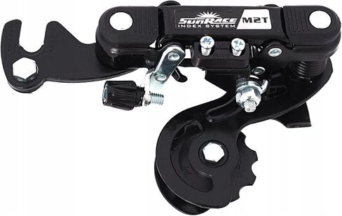 Sunrace RD-M2T Rear Derailleur Der Sunrace Rdm2t Ss 6/7s W/brkt Bk in Saudi Arabia