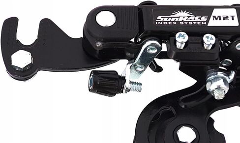 Sunrace RD-M2T Rear Derailleur Der Sunrace Rdm2t Ss 6/7s W/brkt Bk in Saudi Arabia