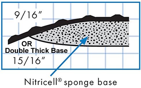 Ultrasoft Diamond Plate Black 6' x 12 Anti-Fatigue Mat - 9/16" Thickness in Kuwait