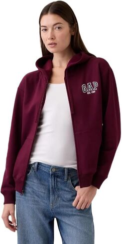 GAP Women's Est. 1969 Hooded Logo Full Zip in Saudi Arabia