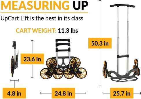 UpCart® Lift - Stair Climbing and Folding Flat Hand Truck up to 200lb Capacity in Saudi Arabia