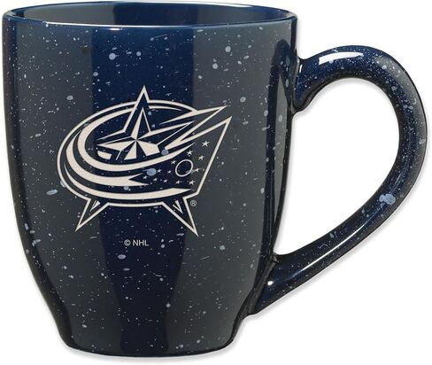 Rico Industries NHL Hockey Tampa Bay Lightning Royal Blue 16 oz Team Color Laser Engraved Speckled Ceramic Coffee Mug in Saudi Arabia