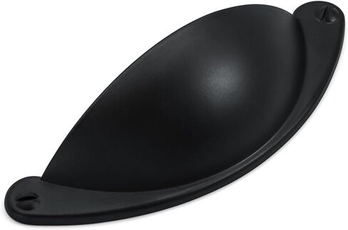 أجهزة هيستيا 10 قطع | درج مقاس 2 1/2 بوصة يسحب مقابض خزانة المطبخ السوداء ومقابض درج خزانة الملابس | سحب خزانة الحمام باللون الأسود غير اللامع | أدوات سحب كأس أجهزة الخزانة السوداء للأدراج (Z7.10.D) in Kuwait