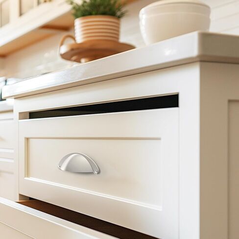 أجهزة هيستيا 10 قطع | درج مقاس 2 1/2 بوصة يسحب مقابض خزانة المطبخ السوداء ومقابض درج خزانة الملابس | سحب خزانة الحمام باللون الأسود غير اللامع | أدوات سحب كأس أجهزة الخزانة السوداء للأدراج (Z7.10.D) in Kuwait