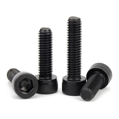 5-50Pcs M1.6 M2 M2.5 M3 M4 M5 M6 M8 *L DIN912 Stainless Steel Hex Allen Socket Cap Head Screw Or Black Grade 12.9 Metric Screws(Steel,18MM_M2(50PCS)) in Kuwait