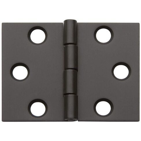 Sonoran Nutra Flat-Tipped Butt Hinges - 1.5 in L x 2 in W, Classic Style, Steel Material, Unfinished, Silver in Saudi Arabia
