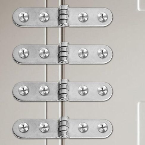 Strap Hinges Cabinet Hinge Repair Plate Set Butt Hinges Folding Flat Hinges with Screws Metal Hardware 4 Pack in Saudi Arabia