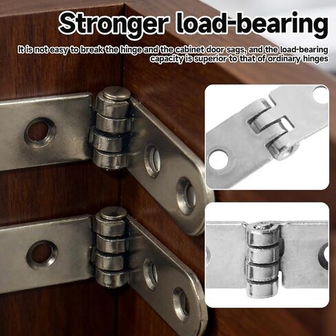 Strap Hinges Cabinet Hinge Repair Plate Set Butt Hinges Folding Flat Hinges with Screws Metal Hardware 4 Pack in Saudi Arabia