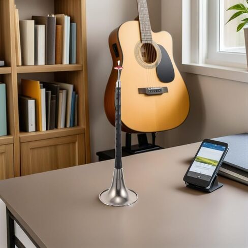 D Key Suona Traditional Chinese Wind Instrument, Black Resin Abs Silver-plated Bell, Corrosion-resistant and Crack-resistant Folk Music Instrument for Beginners and Professional in Kuwait