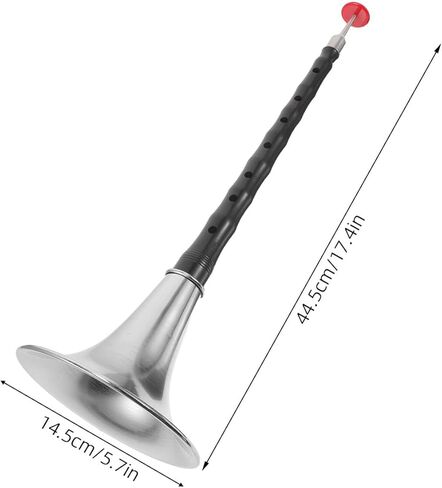 D Key Suona Traditional Chinese Wind Instrument, Black Resin Abs Silver-plated Bell, Corrosion-resistant and Crack-resistant Folk Music Instrument for Beginners and Professional in Kuwait