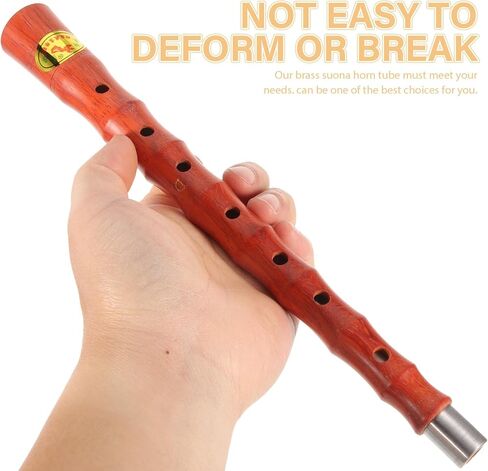 Professional Suona Replacement Rod D Tone, Rosewood Suona Tube Accessory with Protective Case, Folk Instrument Parts for Chinese Wind Performance in Kuwait