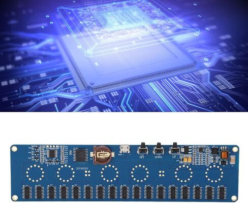 Nixie Tube Clock Control Board, Drive Board with 7 Colors Glowing Display for DIY Projects in Kuwait