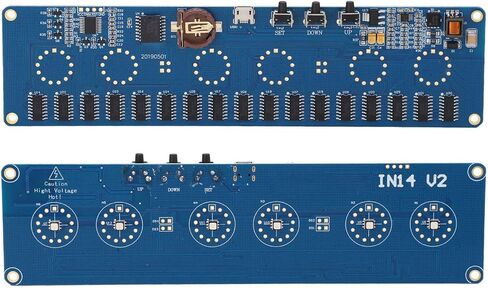 Nixie Tube Clock Control Board, Drive Board with 7 Colors Glowing Display for DIY Projects in Kuwait