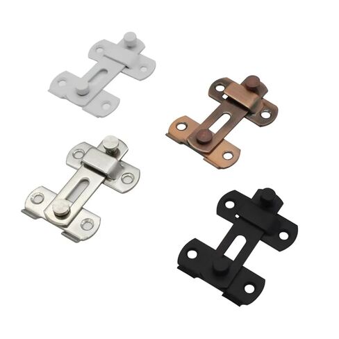 Stainless Steel Thickened Red Bronze Door Latch Sliding Lock 1Pcs(Black Large) in Saudi Arabia