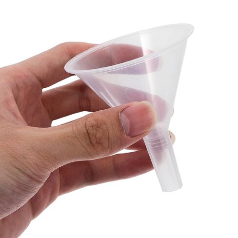 20pcs Laboratory Short Stem Funnels 60mm, Plastic Filtration Funnels for Scientific Experiments, Bottle Filling, and Classroom Chemistry Use in Saudi Arabia