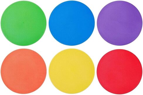 9 Inch Non Slip Rubber Agility Markers,Flat Field Cones Floor Dots for Soccer Basketball Sports Speed Agility Training and Drills(5Pcs,with Net Bag) in Saudi Arabia