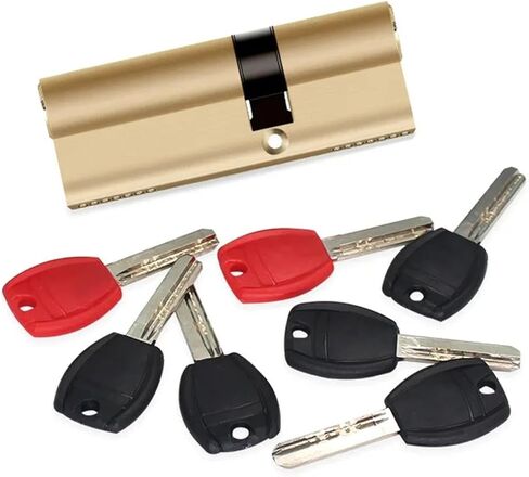 Lock Cylinder All Copper Core Engineering Keys 5 Master 1Pcs(110MMZ 55Annd 55) in Saudi Arabia