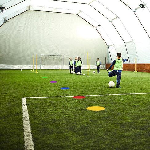 9 Inch Non Slip Rubber Agility Markers,Flat Field Cones Floor Dots for Soccer Basketball Sports Speed Agility Training and Drills(5Pcs,with Net Bag) in Saudi Arabia
