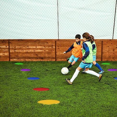 9 Inch Non Slip Rubber Agility Markers,Flat Field Cones Floor Dots for Soccer Basketball Sports Speed Agility Training and Drills(5Pcs,with Net Bag) in Saudi Arabia