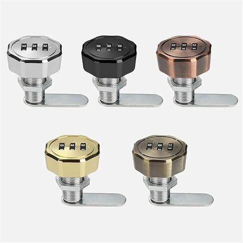 3 Digital Code Zinc Alloy Combination Lock Locker 1-20mm Plate Thickness 1Pcs(20mm-Color 4) in Saudi Arabia