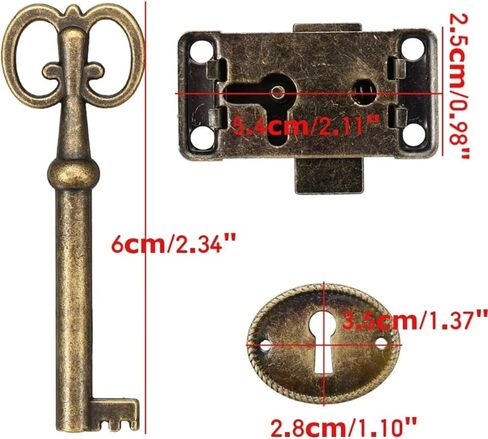 Lock Drawer Cupboard Door Zinc Alloy Furniture Counter Locks +Key 1Set in Saudi Arabia