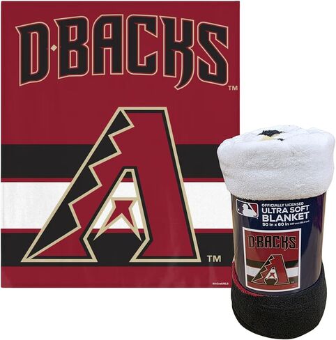 Licensed MLB Ultra Soft Coral Fleece Plush Throw Blanket 50" x 60" (Arizona Diamondbacks) in Saudi Arabia