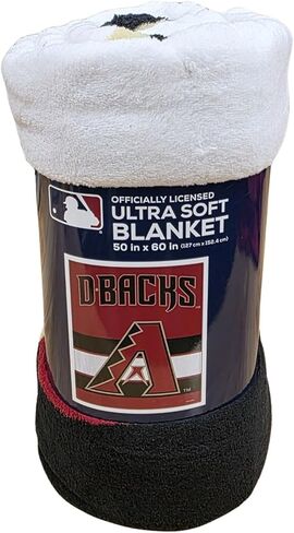 Licensed MLB Ultra Soft Coral Fleece Plush Throw Blanket 50" x 60" (Arizona Diamondbacks) in Saudi Arabia