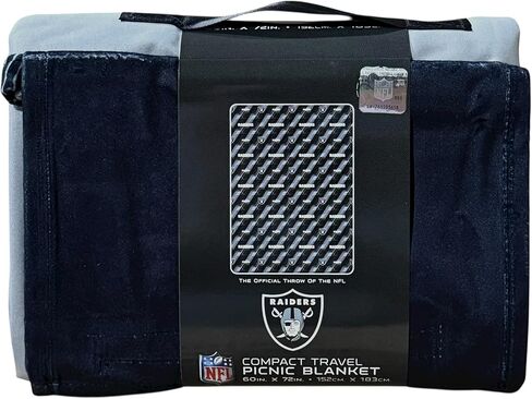 Northwest NFL Las Vegas Raiders Picnic Blanket, 60" x 72", Hex Stripe in Saudi Arabia