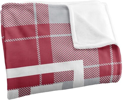 LOGOVISION Temple University Campus Plaid Spirit Silky Touch Super Soft Throw Blanket 36"x58" in Saudi Arabia