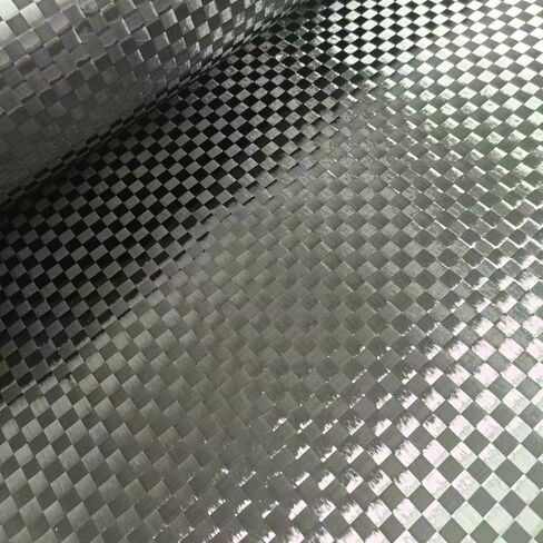 12K 200gsm Spread Tow Plain Weave 8 * 8mm Plaid Carbon Fibre Fabric Cloth 19.5" Width 39.4"Long in Kuwait