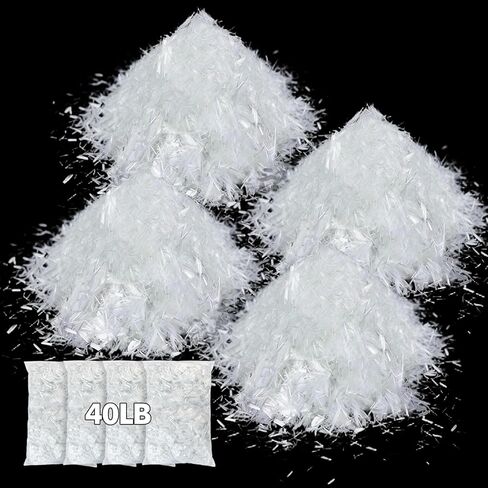 2 Pcs 20 Lb 3/4'' (19 mm) Fiberglass for Concrete Cement Mortar Mix, AR Glass Chopped Strand Fiberglass for Reinforcing Concrete Building Walls and Garden Floors in Kuwait