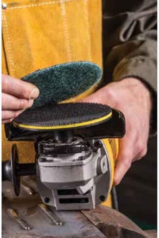 Norton 66261019990 7 In. Bear-Tex Rapid Prep AO Very Fine Grit Non-Woven Hook & Loop Discs, 25 pack in Saudi Arabia